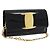 Borsa a tracolla Salvatore Ferragamo Vala Chain Patent Black Gold Tone Auth 199006 Nero