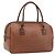 Borsa a mano Burberrys in pelle marrone tono oro Auth ep15667