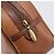 Borsa a mano Burberrys in pelle marrone tono oro Auth ep15667 - vista 18