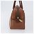 Borsa a mano Burberrys in pelle marrone tono oro Auth ep15667 - vista 4