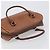 Borsa a mano Burberrys in pelle marrone tono oro Auth ep15667 - vista 6