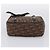 Bolso de mano Christian Dior Trotter Canvas PVC Brown Silver Auth ka5864V Castaño Plata - vista 5