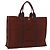 Hermès Borsa HERMES Fourre Tout GM Canvas Brown Silver Auth 199606A Marrone Argento