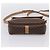 Céline Borsa a tracolla CELINE Macadam Canvas PVC Leather Brown Gold Auth ka5899 Marrone D'oro - vista 5