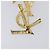 SAINT LAURENT Spilla Cassandra metal Gold Auth yk20754M D'oro - vista 10