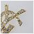 SAINT LAURENT Spilla Cassandra metal Gold Auth yk20754M D'oro - vista 4