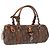 Borsa a mano Christian Dior Trotter Canvas Romantic PVC Marrone Argento Auth 195408SAV