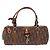 Borsa a mano Christian Dior Trotter Canvas Romantic PVC Marrone Argento Auth 195408SAV - vista 13