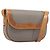 Borsa a tracolla Christian Dior PVC Canvas Gray Gold Auth BA15092 Marrone D'oro