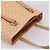 Céline CELINE Macadam Canvas Tote Bag PVC Leder Beige Gold Auth ka5912 Golden - Ansicht 6