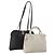 Borsa a tracolla BALLY in pelle Set da 2 Nero Bianco Auth bs36550