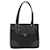 Borsa Tote PRADA Nylon Pelle Nero Tono Oro Auth am12459V - vista 13