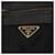 Borsa Tote PRADA Nylon Pelle Nero Tono Oro Auth am12459V - vista 18
