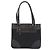 Borsa Tote PRADA Nylon Pelle Nero Tono Oro Auth am12459V - vista 2