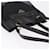 Borsa Tote PRADA Nylon Pelle Nero Tono Oro Auth am12459V - vista 6