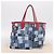 Saco Tote LOUIS VUITTON Monogram Denim Neverfull MM Azul M44981 LV Auth SW2668SM Monograma - vista 12