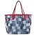 Saco Tote LOUIS VUITTON Monogram Denim Neverfull MM Azul M44981 LV Auth SW2668SM Monograma - vista 13