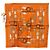 Hermès HERMES Carré 40 Seidentuch "BRIDES ET FRONTAUX" Orange White Auth am12333M Weiß