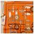Hermès HERMES Carré 40 Seidentuch "BRIDES ET FRONTAUX" Orange White Auth am12333M Weiß - Ansicht 2