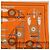 Hermès HERMES Carré 40 Seidentuch "BRIDES ET FRONTAUX" Orange White Auth am12333M Weiß - Ansicht 3
