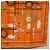Hermès HERMES Carré 40 Seidentuch "BRIDES ET FRONTAUX" Orange White Auth am12333M Weiß - Ansicht 5