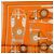 Hermès HERMES Carré 40 Seidentuch "BRIDES ET FRONTAUX" Orange White Auth am12333M Weiß - Ansicht 8