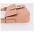 Borsa a tracolla FENDI Mamma Baguette in pelle rosa e oro Auth yk20830SAM - vista 4