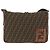 Borsa a tracolla FENDI Zucca Canvas Nero Marrone Auth 197722A - vista 13