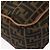 Borsa a tracolla FENDI Zucca Canvas Nero Marrone Auth 197722A - vista 15