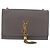 Borsa a tracolla Chain Kate SAINT LAURENT in pelle grigia e oro Auth ka5887M Marrone D'oro - vista 13