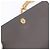 Borsa a tracolla Chain Kate SAINT LAURENT in pelle grigia e oro Auth ka5887M Marrone D'oro - vista 19