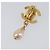 Orecchini CHANEL Turn Lock metallo Gold CC Auth 199733V D'oro - vista 20