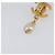 Orecchini CHANEL Turn Lock metallo Gold CC Auth 199733V D'oro - vista 21
