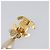 Orecchini CHANEL Turn Lock metallo Gold CC Auth 199733V D'oro - vista 23