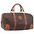Céline CELINE Macadam Boston Bag PVC Leather Brown Gold Tone Auth 196408A