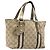Borsa a mano GUCCI GG Canvas Beige Tono Oro 139261 Auth 200155