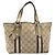 Borsa a mano GUCCI GG Canvas Beige Tono Oro 139261 Auth 200155 - vista 13