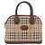 Borsa a mano Burberrys Nova Check PVC Beige Gold Auth 197676 D'oro - vista 13