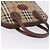 Borsa a mano Burberrys Nova Check PVC Beige Gold Auth 197676 D'oro - vista 6