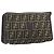 Borsa a pochette FENDI Zucca Canvas Nero e Marrone Auth 197770