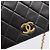 Borsa a tracolla CHANEL Chain Matelasse in pelle d'agnello nera e oro CC Auth yk20824V Nero D'oro - vista 17