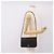 Borsa a tracolla CHANEL Chain Matelasse in pelle d'agnello nera e oro CC Auth yk20824V Nero D'oro - vista 23