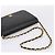 Borsa a tracolla CHANEL Chain Matelasse in pelle d'agnello nera e oro CC Auth yk20824V Nero D'oro - vista 7