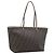 Borsa Tote FENDI Zucca Canvas PVC Marrone Nero Auth 196868