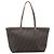 Borsa Tote FENDI Zucca Canvas PVC Marrone Nero Auth 196868 - vista 13