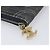 CHANEL COCO Mark Coin Purse Denim Blue Gold CC Auth 196884A Golden - view 8