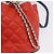 Sac à épaule à chaîne CHANEL Matelassé en cuir Caviar 2 voies Rouge Argent CC Auth 197163M Argenté - vue 20