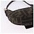 Borsa a Mano Mini Croissant FENDI Zucca Canvas Nero Marrone Argento Auth ka5829A - vista 15