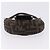Borsa a Mano Mini Croissant FENDI Zucca Canvas Nero Marrone Argento Auth ka5829A - vista 5