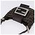 Borsa a Mano Mini Croissant FENDI Zucca Canvas Nero Marrone Argento Auth ka5829A - vista 6
